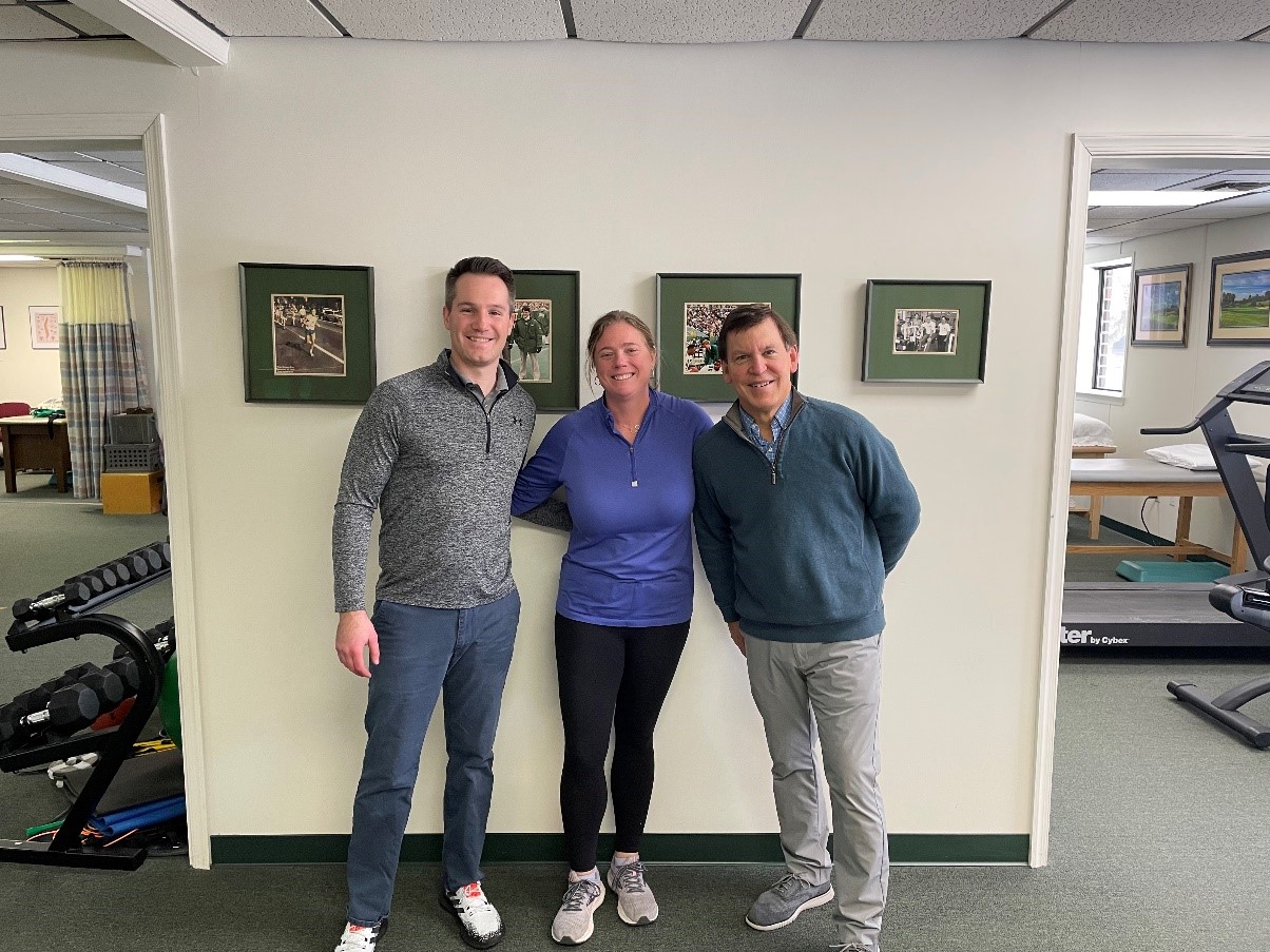 Chris (left) and Tom (right) with client